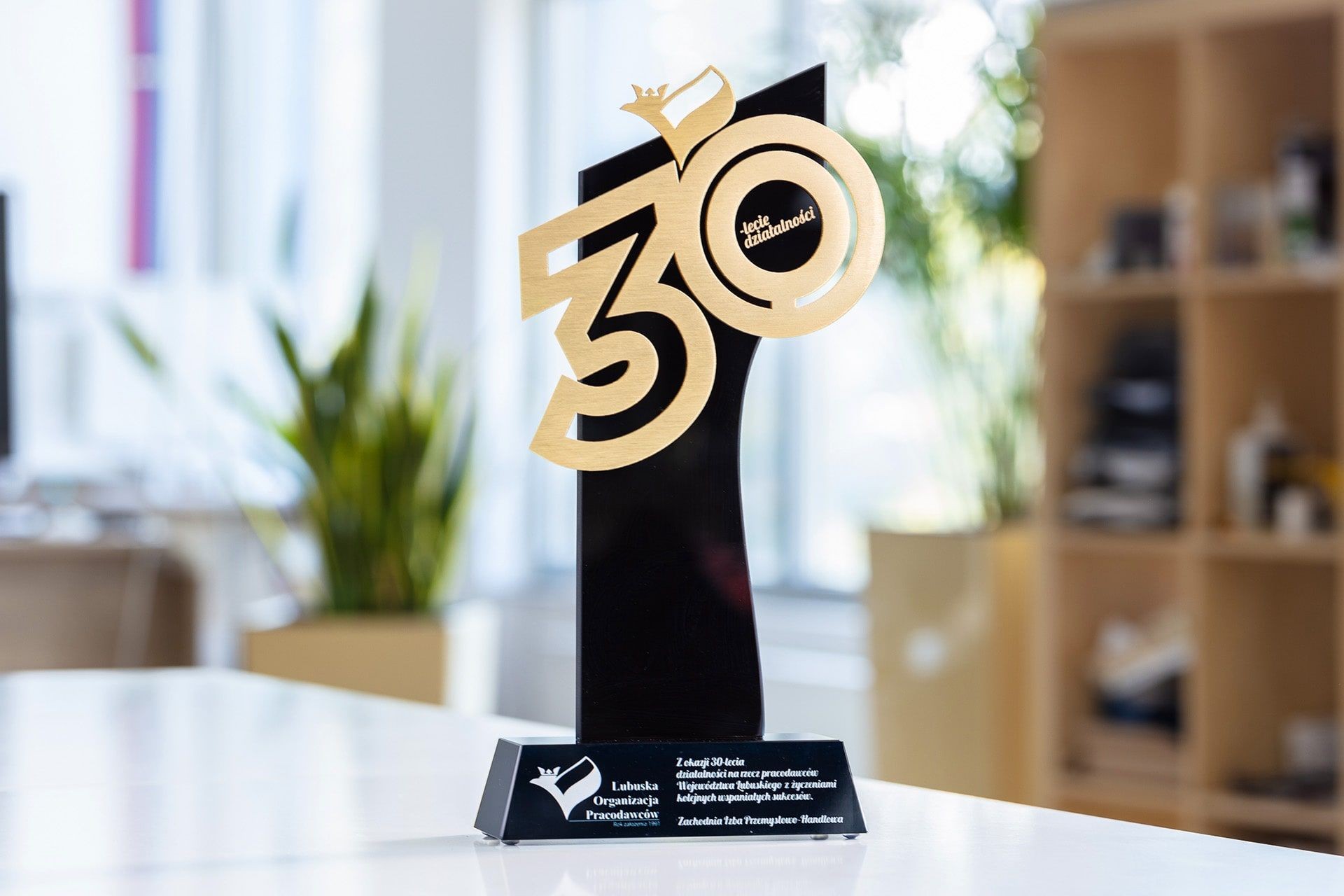 statuetka metal LOP 30lecie glasso