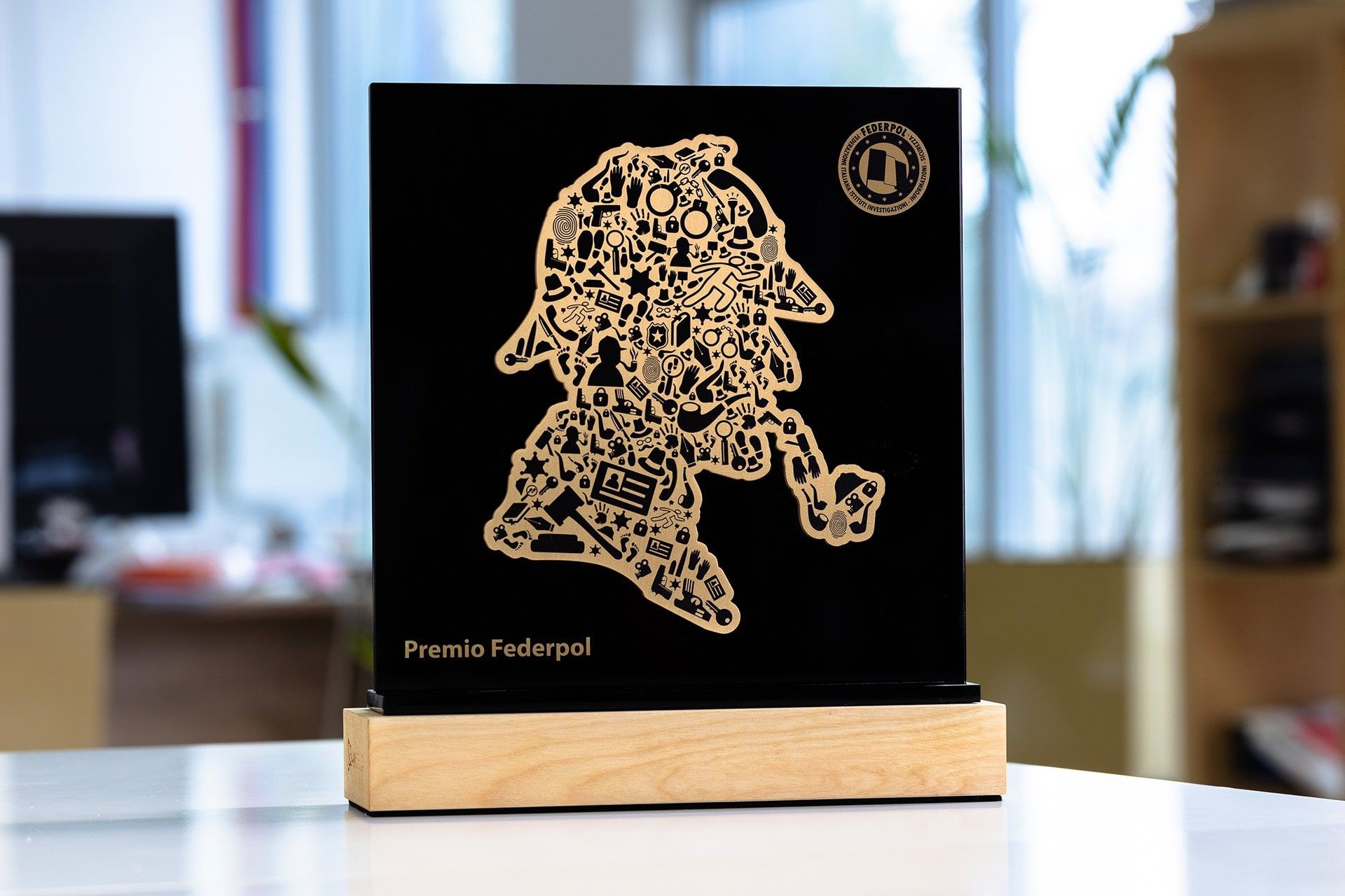 statuetka szklo premio federpol glasso